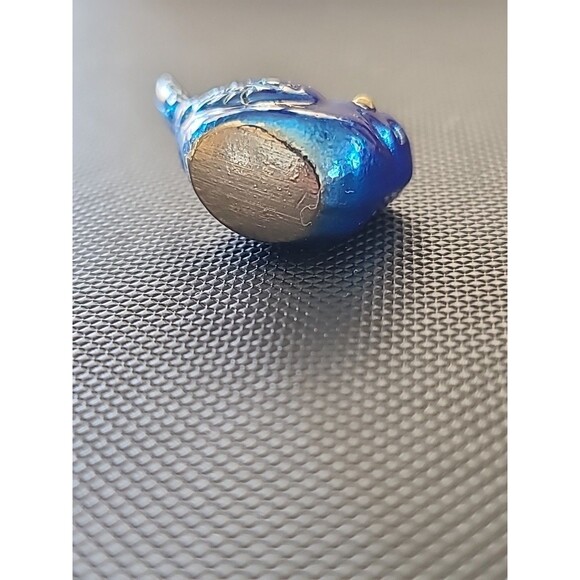 Y5 BLUEBIRD OF HAPPINESS Pocket charm blue bird figurine Ganz  miniature - Picture 7 of 7